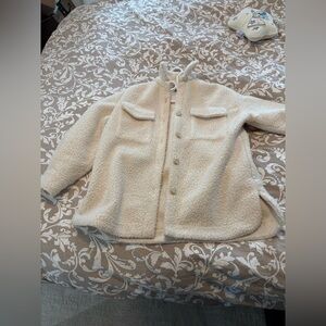 Simons Cream Sherpa Jacket